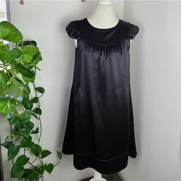 NAVE | 100% SILK BLACK DRESS - Picture 3 of 13